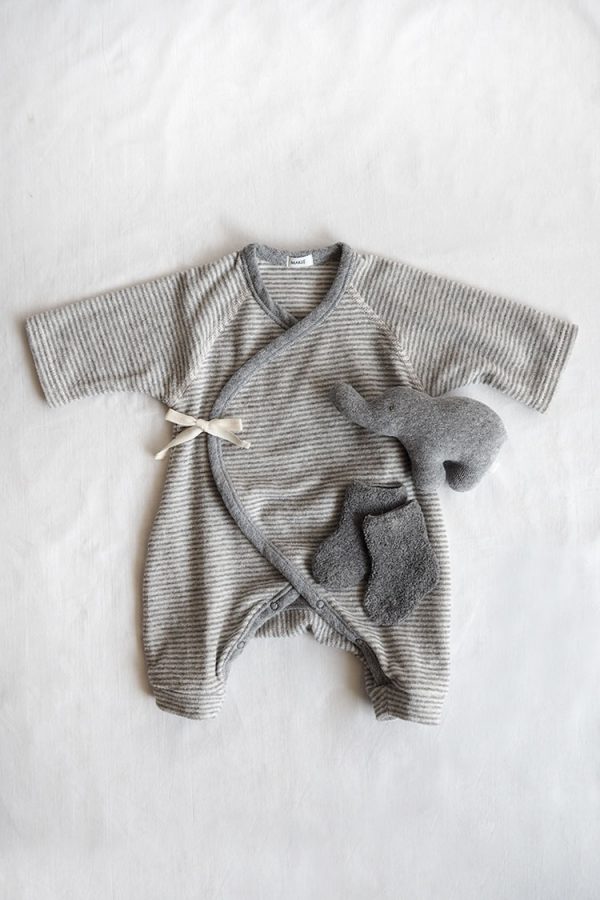 MAKIE - Unisex baby gift set made in Japan - Baby Set #3 - Gray 