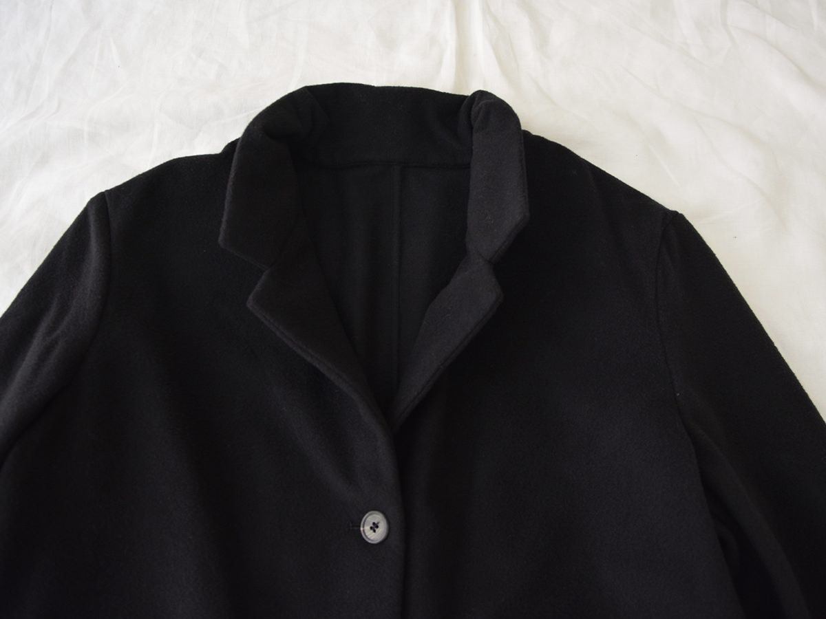 Bergfabel, Walking Coat Wool Cashmere - Dark Navy - Made in Italy