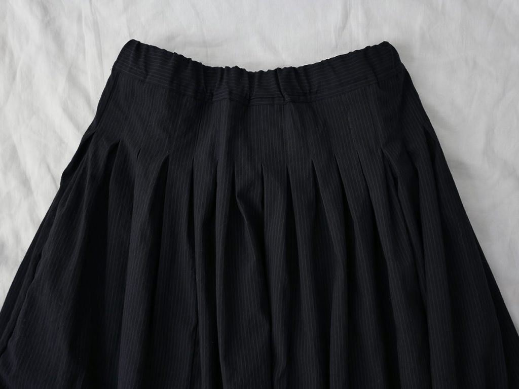 Bergfabel, Farmer Skirt - Dark Navy Stripe