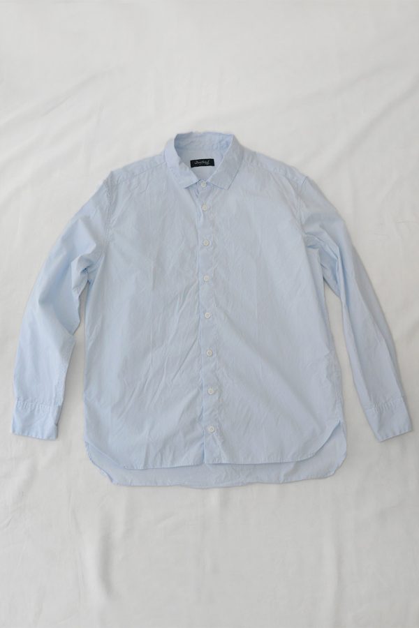 Bergfabel, Farmer Shirt - Blue Pinstripe Made in Italy - MAKIE