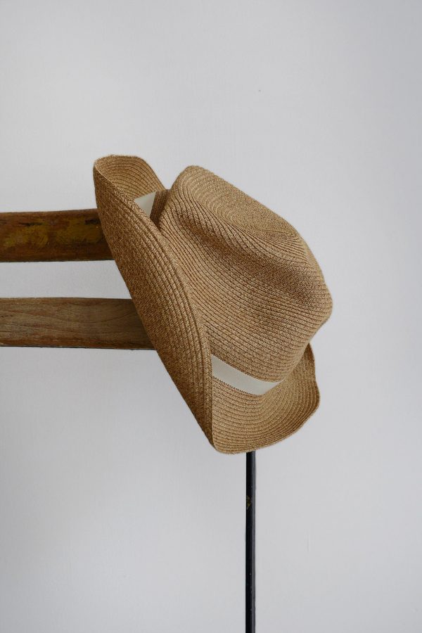 Mature Ha, Boxed Hat - Natural x Ecru Ribbon