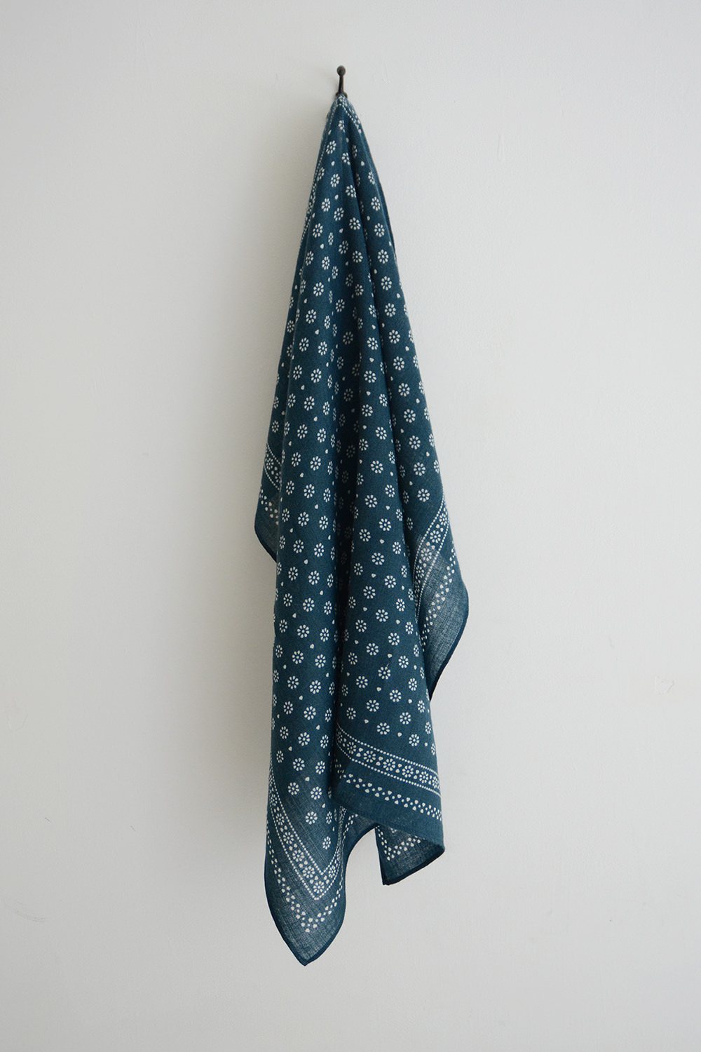 moismont scarf No676 Navy Blue top picture