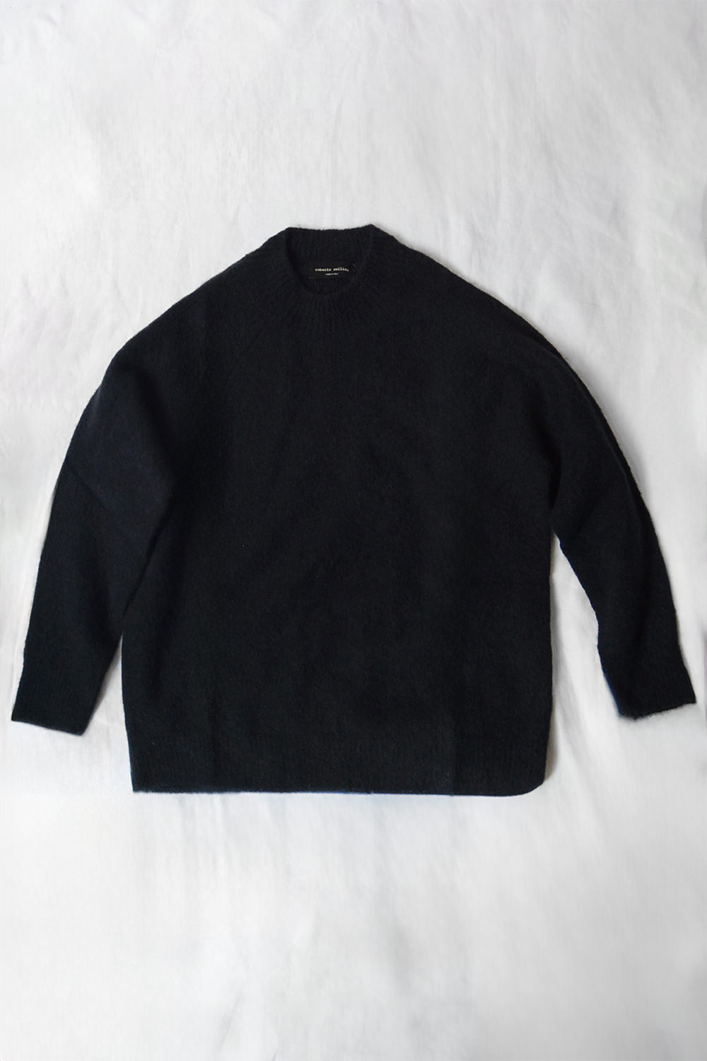 Roberto Collina Crew Neck Black Top Picture